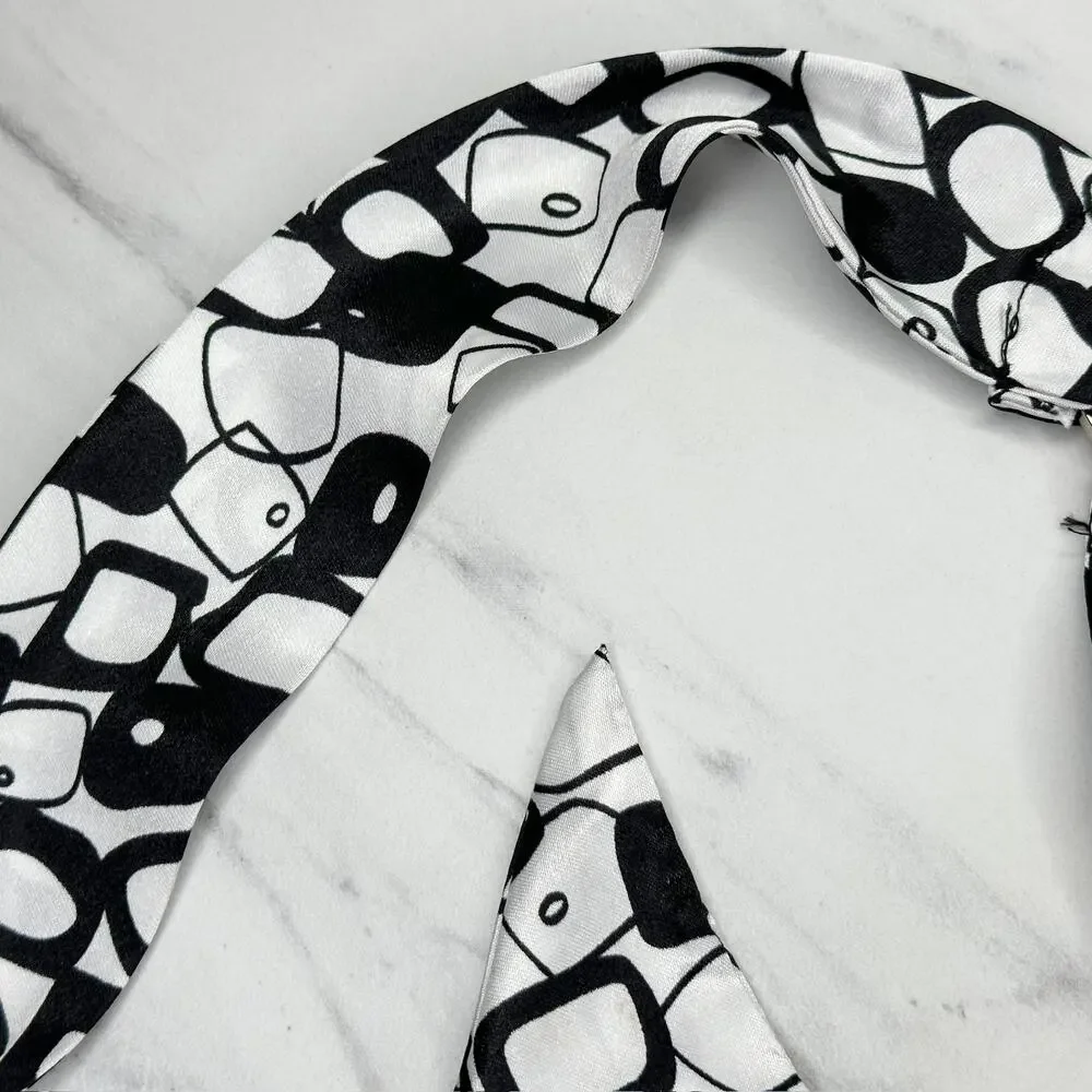 Rhinestone Hoop Scarf Tie Belt Size Small S Medium M Womens